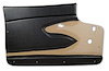 435020 Door Panels, 1959-1959 Chevy Corvette, Black, Metal Support - image 1