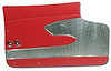 435235 Door Panels, 1959-1959 Chevy Corvette, Red Deluxe - image 1