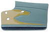 435507 Door Panels, 1960-1960 Chevy Corvette, Blue, Metal Support - image 1