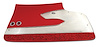 435935 Door Panels, 1961-1961 Chevy Corvette, Red Deluxe - image 1