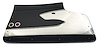 4359B1 Door Panels, 1961-1961 Chevy Corvette, Black, Deluxe - image 1