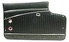 4364B1 Door Panels, 1962-1962 Chevy Corvette, Black, Deluxe - image 1