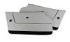 436665 Door Panels, 1964-1964 Chevy Corvette, Leather White W/Black Carpet, Coupe, W/Trim - image 1