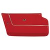 436735 Door Panels, 1963-1964 Chevy Corvette, Leather Red Convertible, W/Trim - image 2