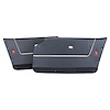 436742 Door Panels, 1963-1964 Chevy Corvette, Leather Dark Blue Convertible W/Trim - image 1