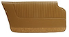437154 Door Panels, 1963-1964 Chevy Corvette, Saddle, Convertible, W/Felt - image 1