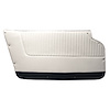 437165 Door Panels, 1964-1964 Chevy Corvette, White W/Black Carpet, Convertible, W/Felt - image 1
