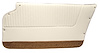 4371Z3 Door Panels, 1964-1964 Chevy Corvette, White W/Saddle Carpet, Convertible, W/Felt - image 1