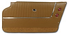 437254 Door Panels, 1963-1964 Chevy Corvette, Saddle, Coupe, W/Trim - image 1