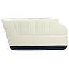 4372Z1 Door Panels, 1964-1964 Chevy Corvette, White W/DK Blue Carpet, Coupe, W/Trim - image 1