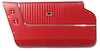 437335 Door Panels, 1963-1964 Chevy Corvette, Red, Convertible, W/Trim - image 1