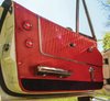 437335 Door Panels, 1963-1964 Chevy Corvette, Red, Convertible, W/Trim - image 2