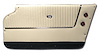 4373Z1 Door Panels, 1964-1964 Chevy Corvette, White W/Dk Blue Carpet, Convertible, W/Trim - image 1