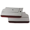 4373Z2 Door Panels, 1964-1964 Chevy Corvette, White W/Red Carpet, Convertible, W/Trim - image 1
