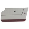 4373Z2 Door Panels, 1964-1964 Chevy Corvette, White W/Red Carpet, Convertible, W/Trim - image 2