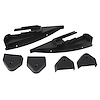 43808 Glass Top Latch & Pin Covers, 1978-1982 Chevy Corvette, 6 Piece Set - image 1