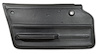 439120 Door Panel, 1965-1966 Chevy Corvette, Black, Coupe W/Felt Left/Driver - image 1