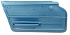439140 Door Panel, 1965-1966 Chevy Corvette, Bright Blue Coupe W/Felt Left/Driver - image 1