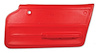 439230 Door Panel, 1965-1966 Chevy Corvette, Red Coupe W/Felt Right/Passenger - image 1