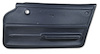 439244 Door Panel, 1966-1966 Chevy Corvette, Dark Blue Coupe W/Felt Right/Passenger - image 1