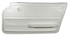 439265 Door Panel, 1965-1966 Chevy Corvette, White Coupe W/Felt Right/Passenger - image 1