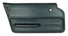 439314 Door Panel, 1965-1966 Chevy Corvette, Green Convertible W/Felt Left/Driver - image 1
