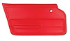 439330 Door Panel, 1965-1966 Chevy Corvette, Red Convertible W/Felt Left/Driver - image 1