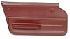 439337 Door Panel, 1965-1965 Chevy Corvette, Maroon Convertible W/Felt Left/Driver - image 1