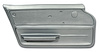 439361 Door Panel, 1965-1966 Chevy Corvette, Silver Convertible W/Felt Left/Driver - image 1