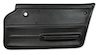 439420 Door Panel, 1965-1966 Chevy Corvette, Black, Convertible W/Felt Right/Passenger - image 1