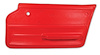 439430 Door Panel, 1965-1966 Chevy Corvette, Red Convertible W/Felt Right/Passenger - image 1