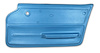 439440 Door Panel, 1965-1966 Chevy Corvette, Bright Blue Convertible W/Felt Right/Passenger - image 1