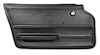 439520 Door Panel, 1967-1967 Chevy Corvette, Black, Coupe W/Felt Left/Driver - image 1