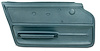 439549 Door Panel, 1967-1967 Chevy Corvette, Teal Coupe W/Felt Left/Driver - image 1
