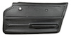 439620 Door Panel, 1967-1967 Chevy Corvette, Black, Coupe W/Felt Right/Passenger - image 1