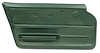 439714 Door Panel, 1967-1967 Chevy Corvette, Green Convertible W/Felt Left/Driver - image 1