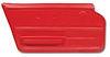 439730 Door Panel, 1967-1967 Chevy Corvette, Red Convertible W/Felt Left/Driver - image 1