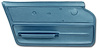 439740 Door Panel, 1967-1967 Chevy Corvette, Bright Blue Convertible W/Felt Left/Driver - image 1