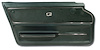 439914 Door Panel, 1965-1966 Chevy Corvette, Green Coupe W/Trim Left/Driver - image 1