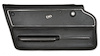 439920 Door Panel, 1965-1966 Chevy Corvette, Black, Coupe W/Trim Left/Driver - image 1