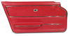 439930 Door Panel, 1965-1966 Chevy Corvette, Red Coupe W/Trim Left/Driver - image 1