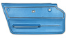 439940 Door Panel, 1965-1966 Chevy Corvette, Bright Blue Coupe W/Trim Left/Driver - image 1