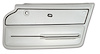 440065 Door Panel, 1965-1966 Chevy Corvette, White Coupe W/Trim Right/Passenger - image 1