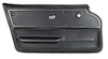 440120 Door Panel, 1965-1966 Chevy Corvette, Black, Convertible W/Trim Left/Driver - image 1