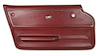 440137 Door Panel, 1965-1965 Chevy Corvette, Maroon Convertible W/Trim Left/Driver - image 1