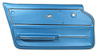 440140 Door Panel, 1965-1966 Chevy Corvette, Bright Blue Convertible W/Trim Left/Driver - image 1
