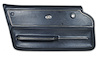 440144 Door Panel, 1966-1966 Chevy Corvette, Dark Blue Convertible W/Trim Left/Driver - image 1