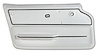 440165 Door Panel, 1965-1966 Chevy Corvette, White Convertible W/Trim Left/Driver - image 1