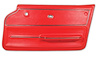 440230 Door Panel, 1965-1966 Chevy Corvette, Red Convertible W/Trim Right/Passenger - image 1