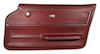 440237 Door Panel, 1965-1965 Chevy Corvette, Maroon Convertible W/Trim Right/Passenger - image 1